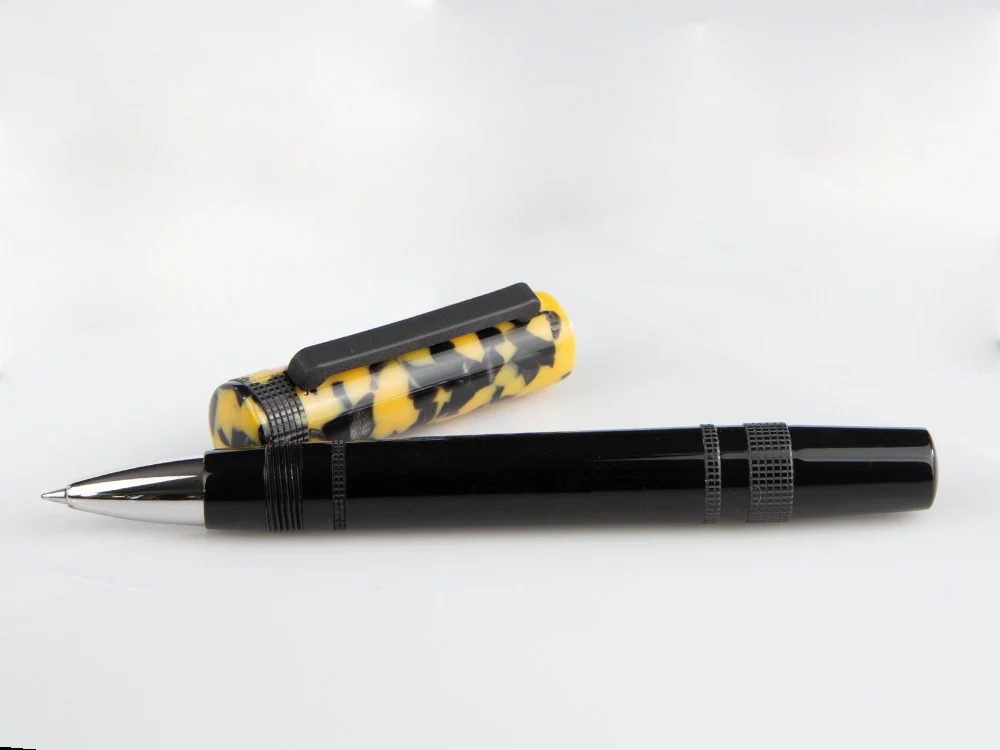 Tibaldi Perfecta LP Vinyl Yellow Rollerball pen, Resin, Palladium, PFC-512-RB - Image 7