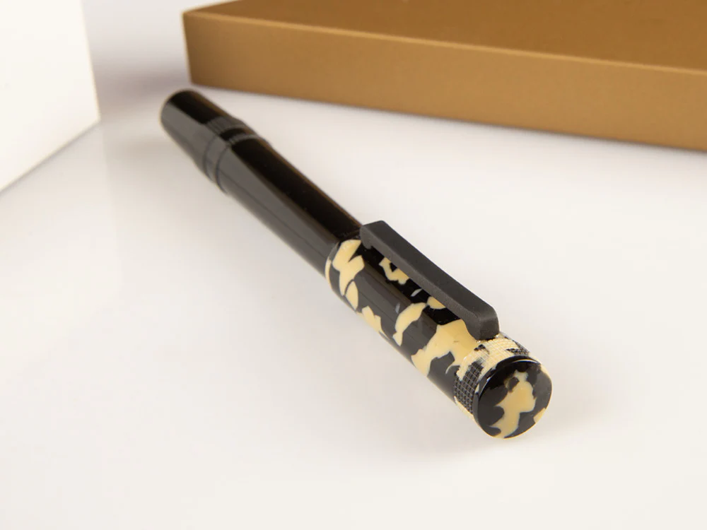 Tibaldi Perfecta Tortoise Beige Rollerball pen, Resin, Palladium, PFC-958-RB - Image 4
