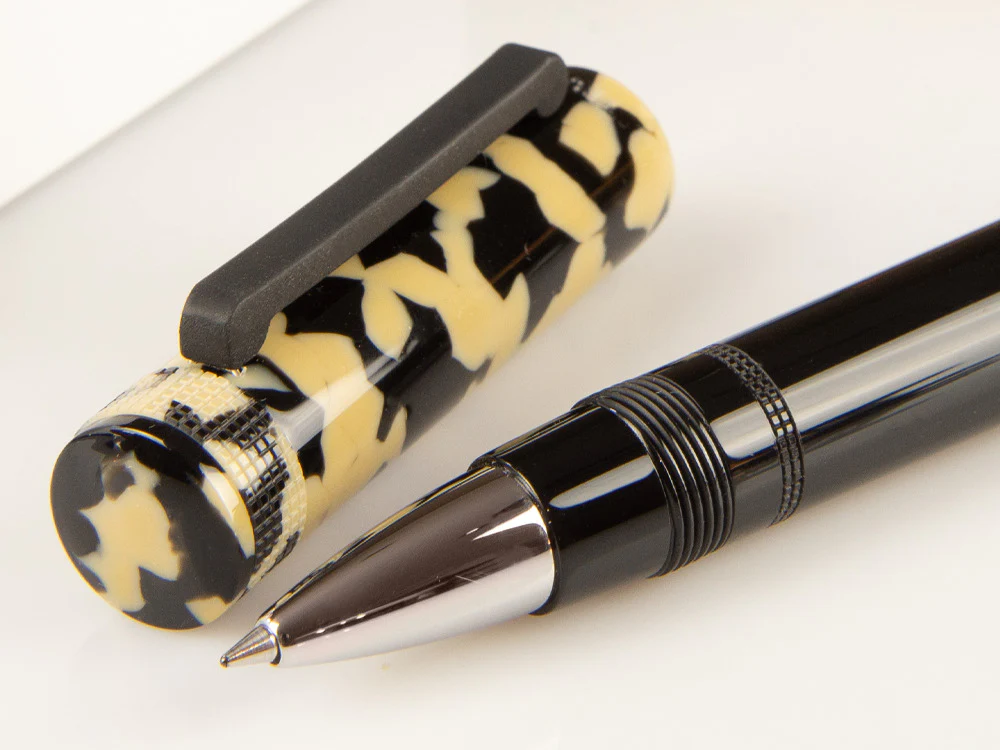 Tibaldi Perfecta Tortoise Beige Rollerball pen, Resin, Palladium, PFC-958-RB - Image 5