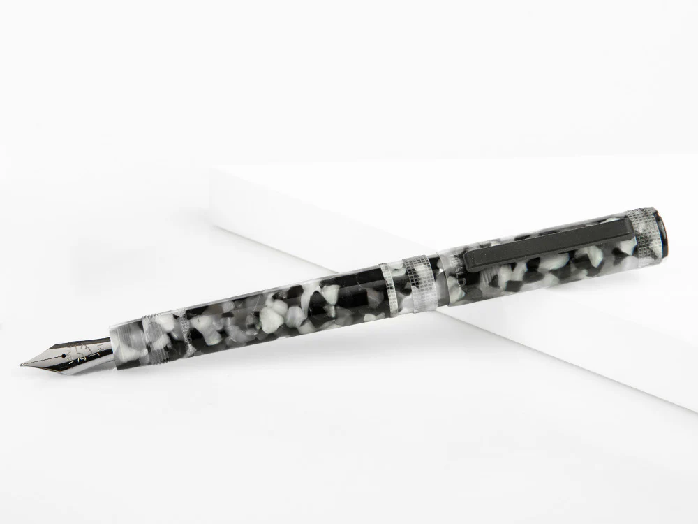 Tibaldi Perfecta Vinyl Stonewash Full Grey Fountain Pen, PFC-R780-FP - Image 4