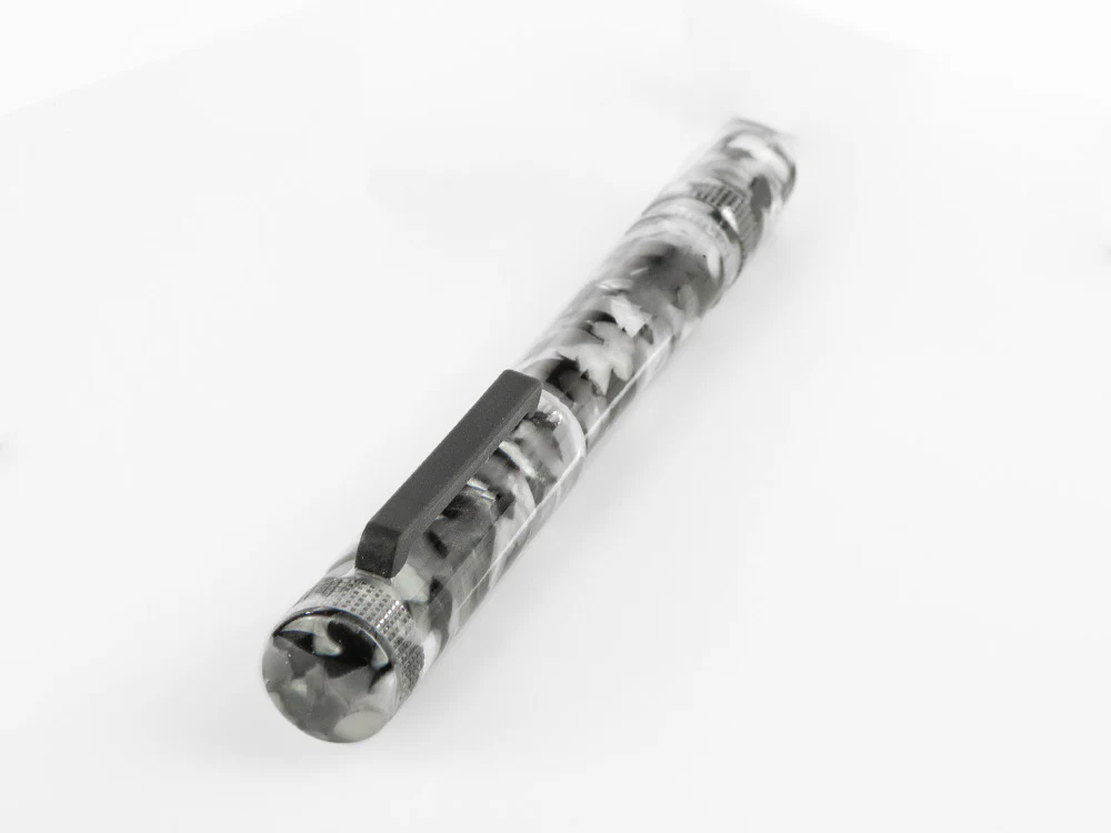 Tibaldi Perfecta Vinyl Stonewash Full Grey Fountain Pen, PFC-R780-FP - Image 6