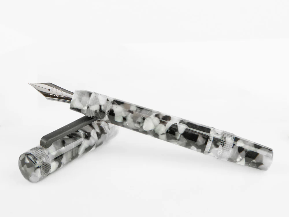 Tibaldi Perfecta Vinyl Stonewash Full Grey Fountain Pen, PFC-R780-FP - Image 8