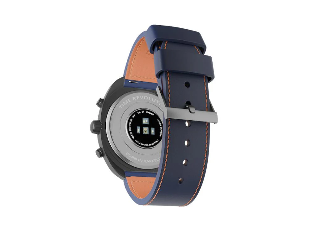 Time Revolution Hybrid 01 Aurora PVDHybrid Watch, Blue, 42 mm, TR01.4B-1 - Image 3