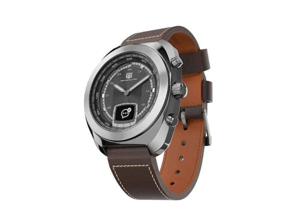 Time Revolution Hybrid 01 Eclipse SS Hybrid Watch, Black, 42 mm, TR01.4S-2-1 - Image 2