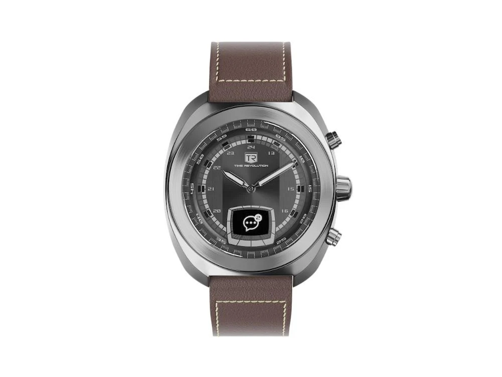 Time Revolution Hybrid 01 Eclipse SS Hybrid Watch, Black, 42 mm, TR01.4S-2-1 - Image 4
