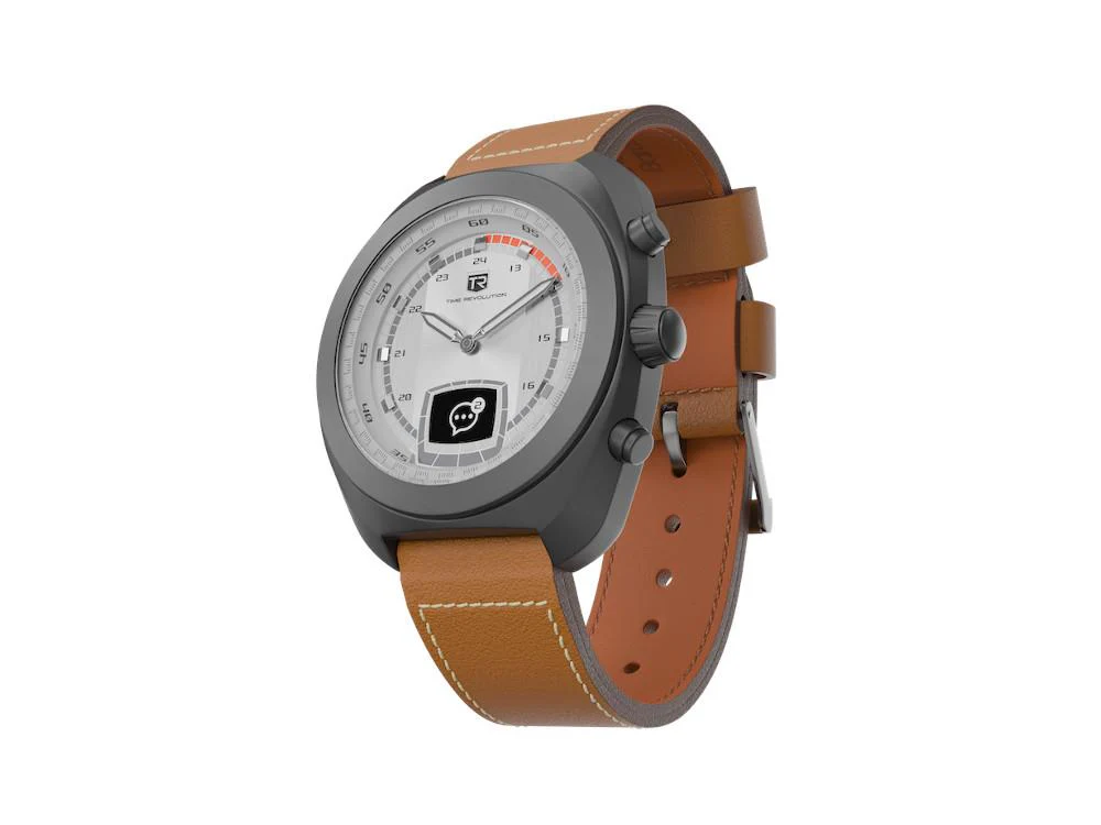 Time Revolution Hybrid 01 Glacier PVD Hybrid Watch, Grey, 42 mm, TR01.4B-1-1 - Image 2