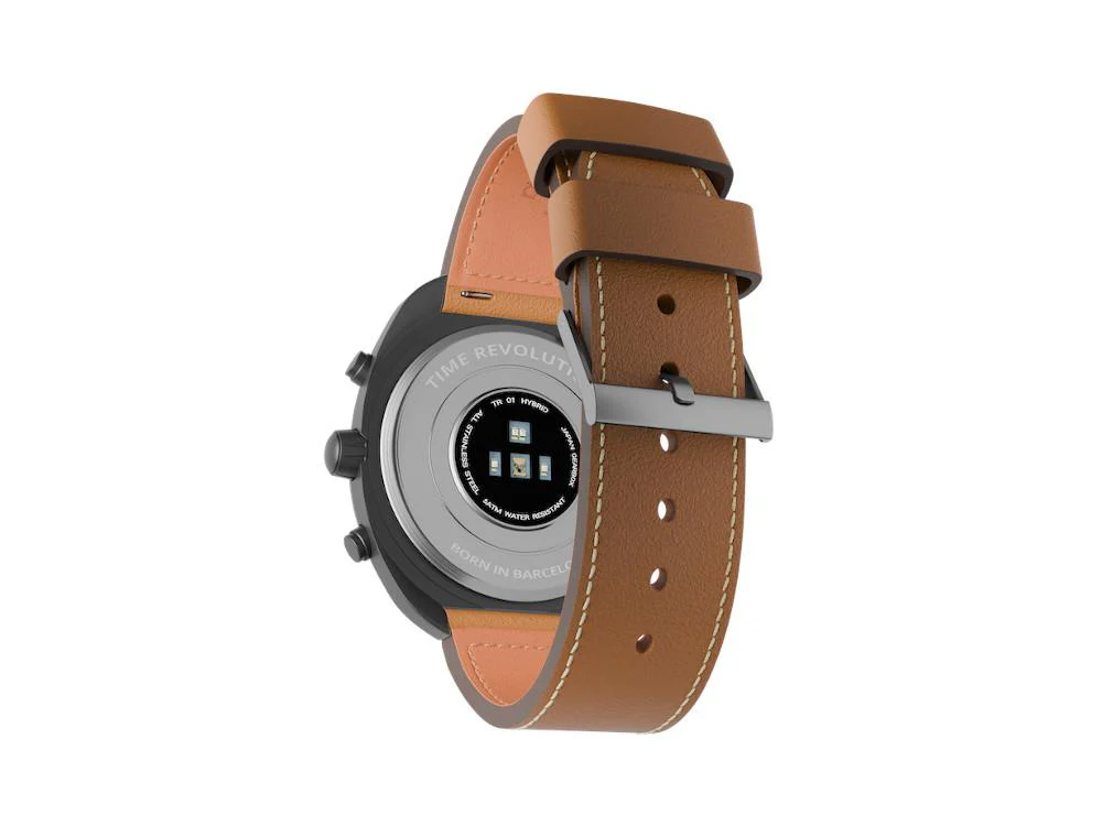 Time Revolution Hybrid 01 Glacier PVD Hybrid Watch, Grey, 42 mm, TR01.4B-1-1 - Image 3