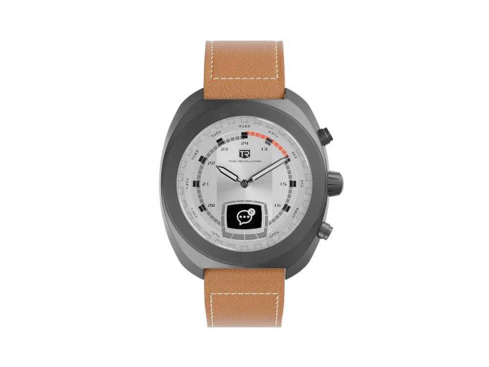 Time Revolution Hybrid 01 Glacier PVD Hybrid Watch, Grey, 42 mm, TR01.4B-1-1 - Image 4