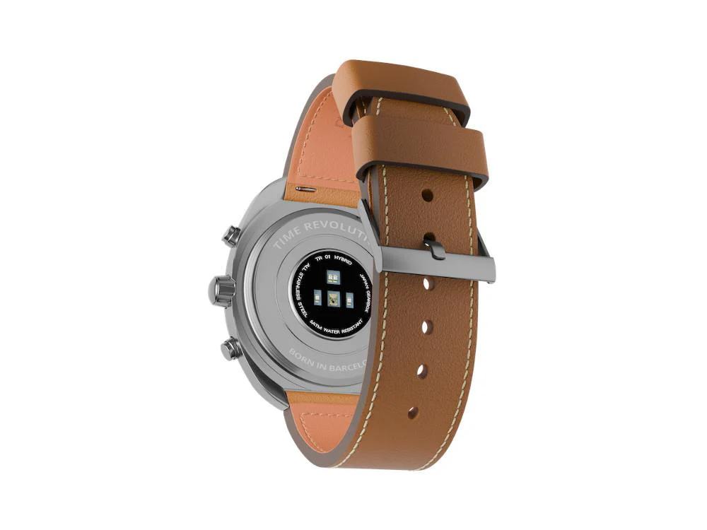 Time Revolution Hybrid 01 Glacier SS Hybrid Watch, Grey, 42 mm, TR01.4S-2 - Image 3