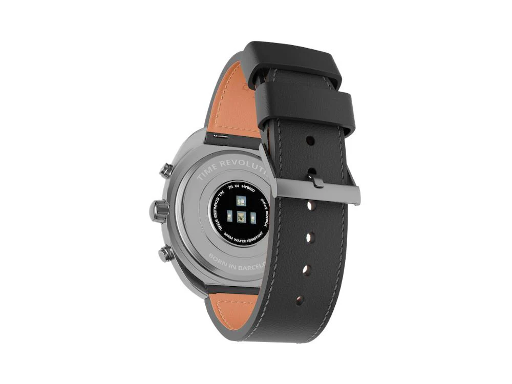 Time Revolution Hybrid 01 Thunder SS Hybrid Watch, Black, 42 mm, TR01.4S - Image 3