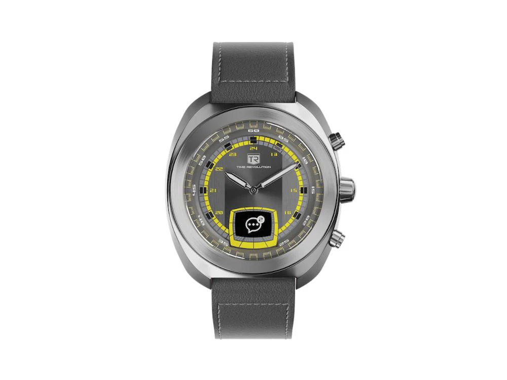 Time Revolution Hybrid 01 Thunder SS Hybrid Watch, Black, 42 mm, TR01.4S - Image 4