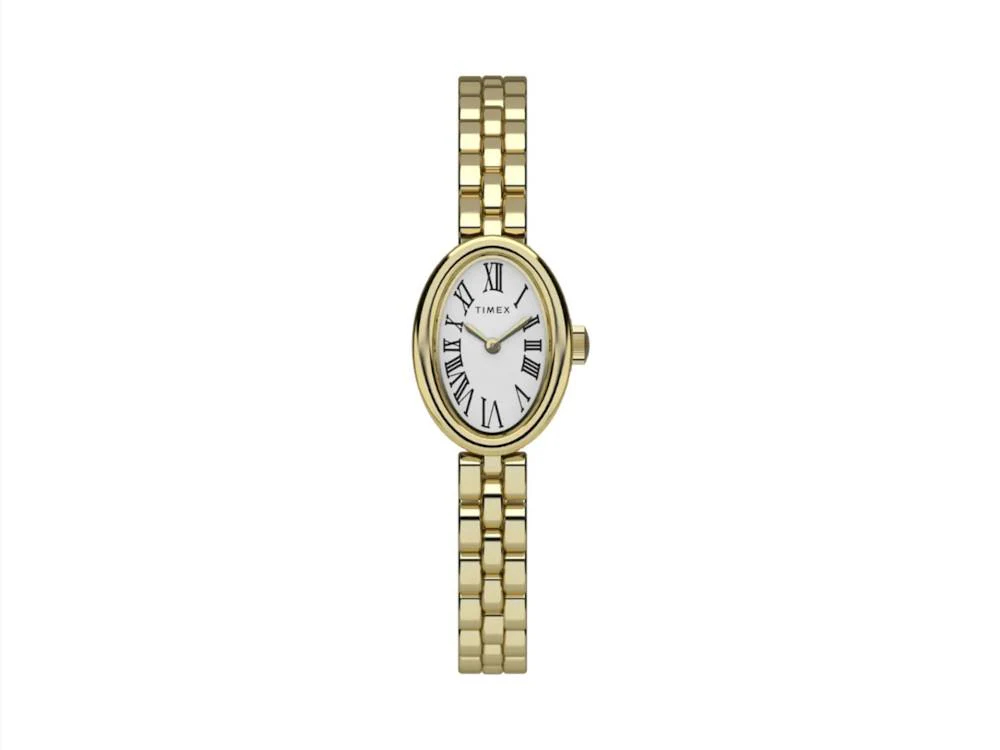 Timex Cavatina Quartz Watch, Brass, White, 19mm, TW2Y26700 - Image 2