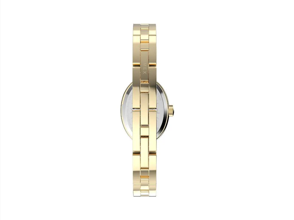 Timex Cavatina Quartz Watch, Brass, White, 19mm, TW2Y26700 - Image 4