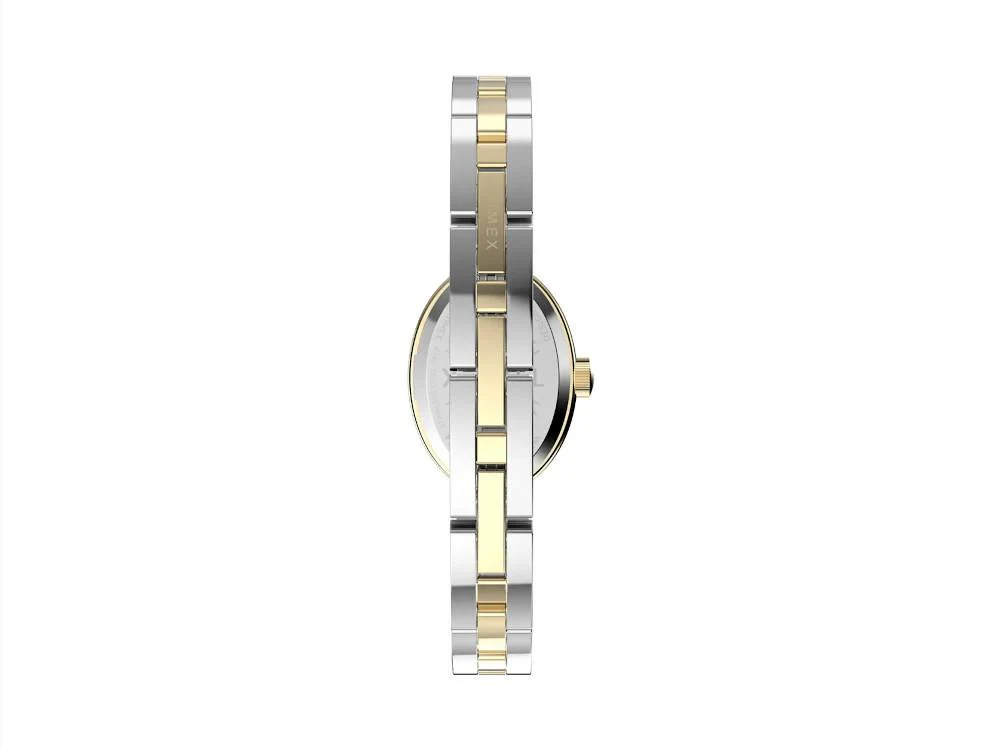 Timex Cavatina Quartz Watch, Brass, White,19mm, TW2Y26800 - Image 3