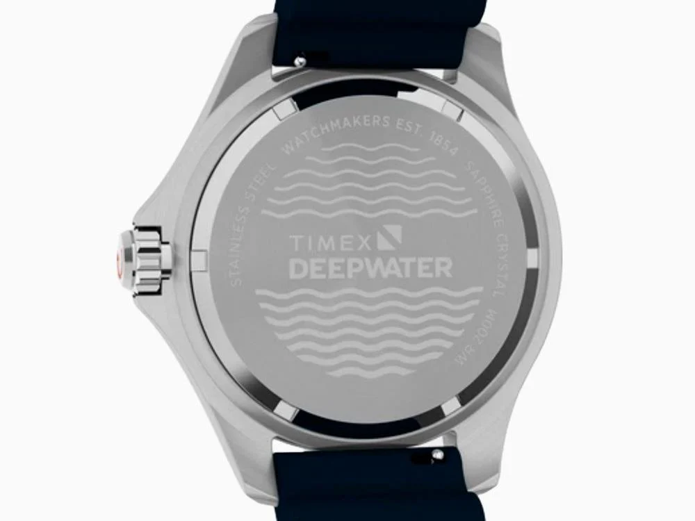 Timex Deepwater Meridian 200 SST Quartz Watch, Blue, 44 mm, TW2W81500 - Image 5