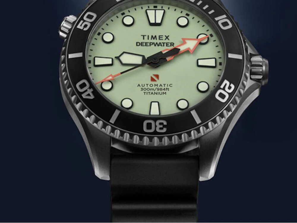 Timex DeepWater Meridian 300 HEV Automatic Watch, Titanium, 44 mm, TW2Y48300 - Image 3