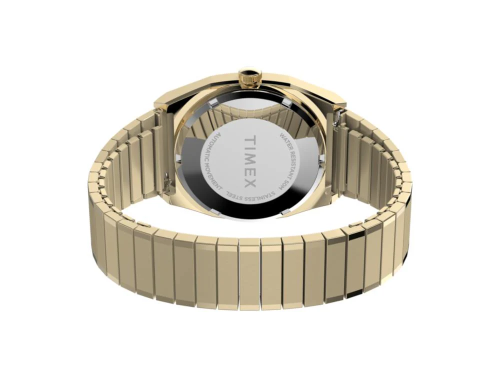 Timex E Line Automatic Watch, Golden, 34 mm, TW2Y07200 - Image 5