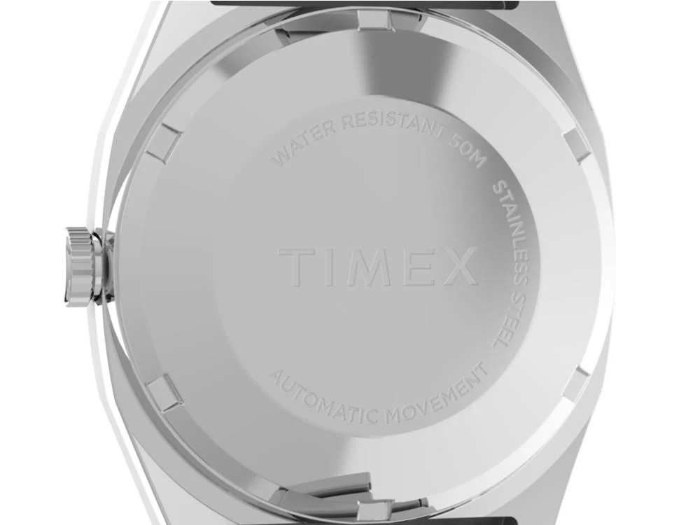 Timex E Line Automatic Watch, White, 34 mm, TW2W70800 - Image 6
