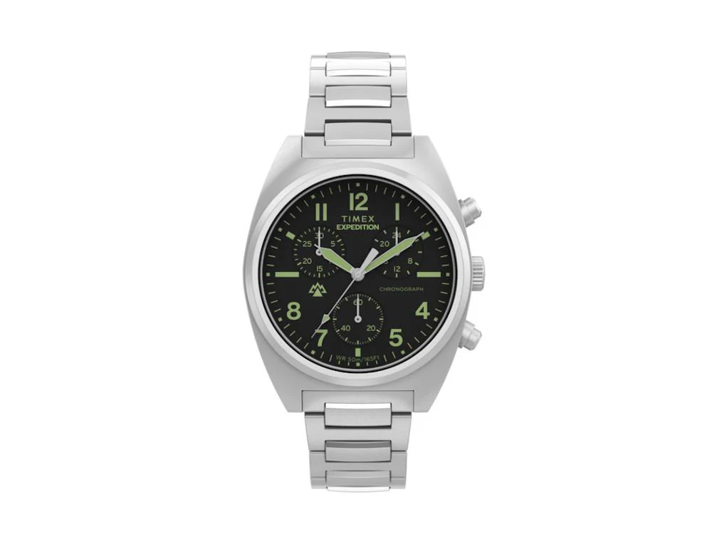 Timex Expedition Capstone Chrono Quartz Watch, Black, 41 mm, TW2Y61200