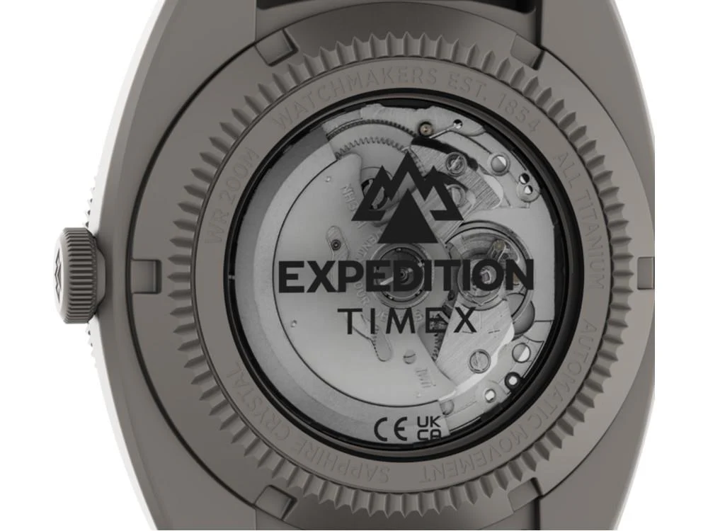 Timex Expedition Pioneer Titanium Automatic Watch, Black, 41 mm, TW2Y63800 - Image 5