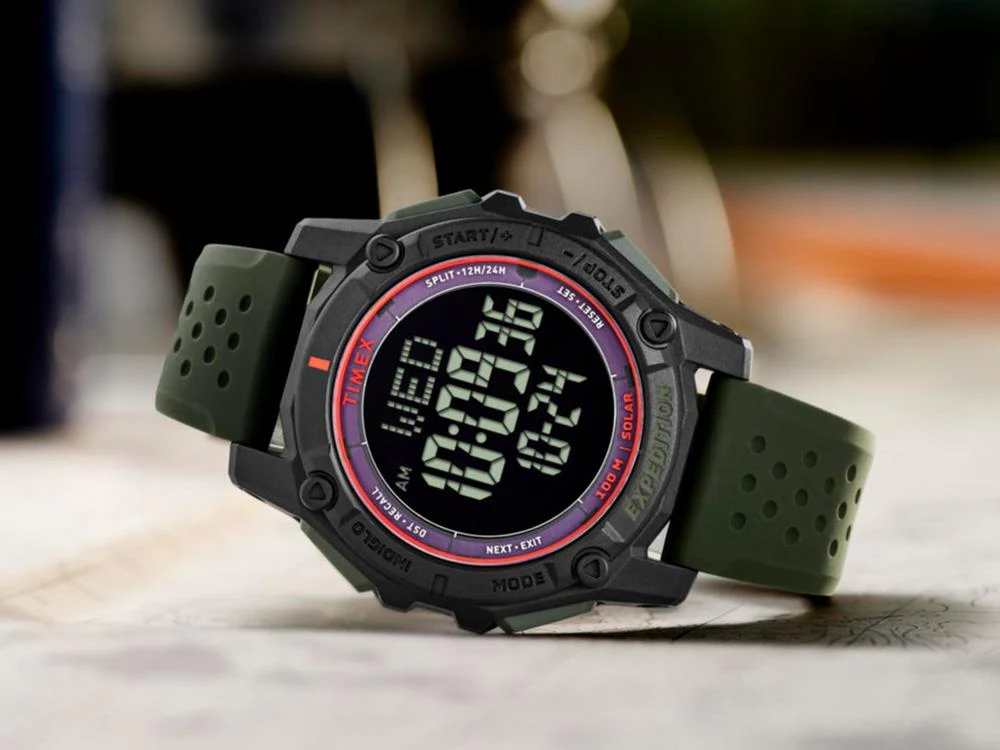Timex Expedition Ridge Solar Quartz Watch, Black, 49 mm, TW4B33700 - Image 7
