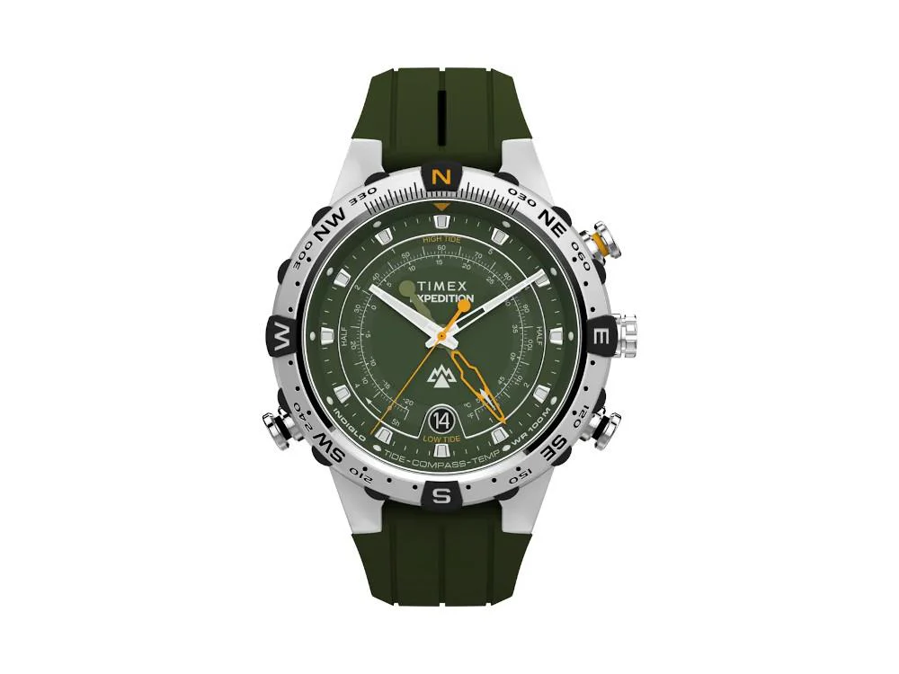 Timex Expedition Tide-Temp-Compass Quartz Watch, Green, 45 mm, TW2Y14400 - Image 2