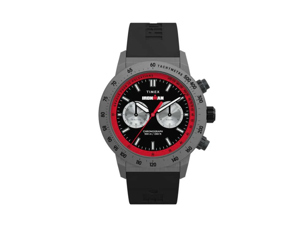Timex Ironman Premium Quartz Watch, Black, 44 mm, Chronograph, TW2Y01900