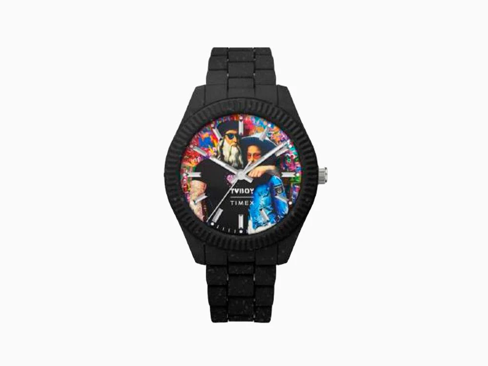 Timex Legacy TVBoy Quartz Watch, 42mm, Black, TW2Y46700 - Image 2