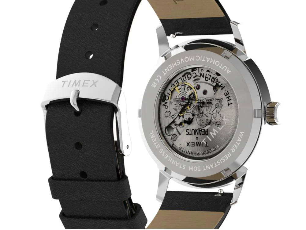 Timex Marlin Peanuts x Football/Soccer Automatic Watch, Silver, 40 mm, TW2Y53800 - Image 5