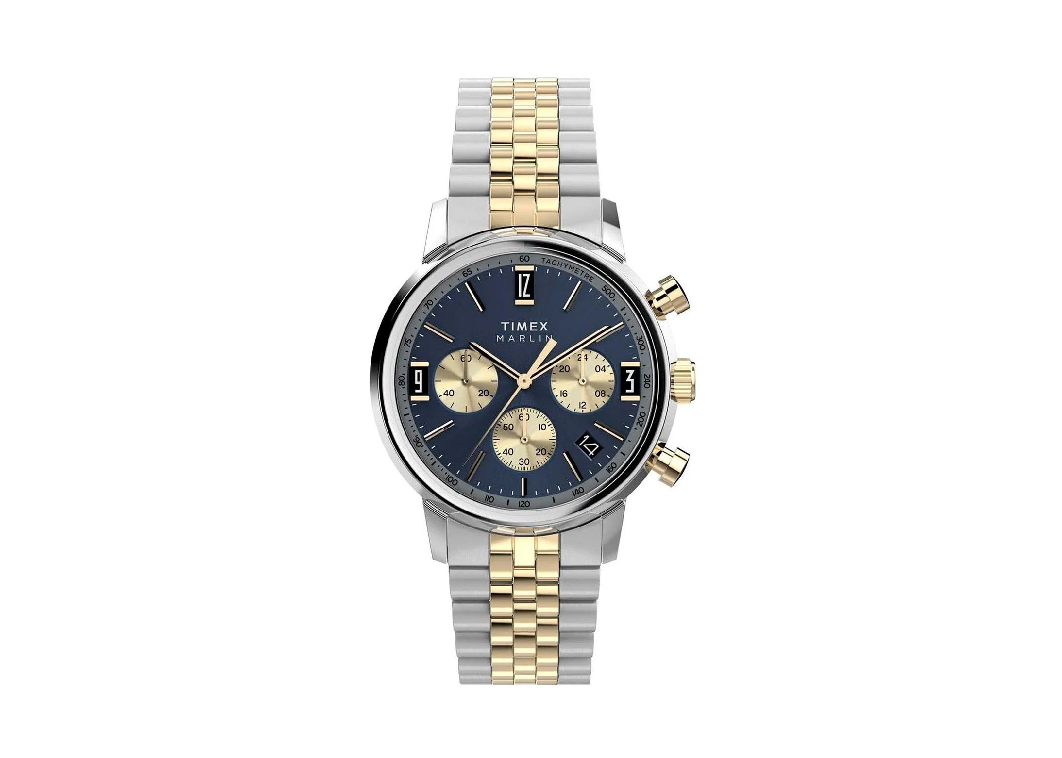 Timex Marlin Quartz Watch, Blue, 40 mm, Chronograph, TW2W60200 - Image 2