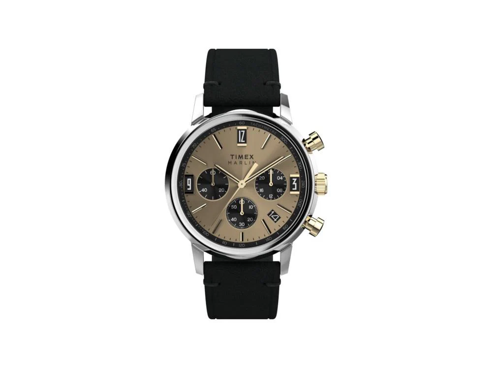 Timex Marlin Quartz Watch, Bronze, 40 mm, Chronograph, TW2W60300A - Image 2