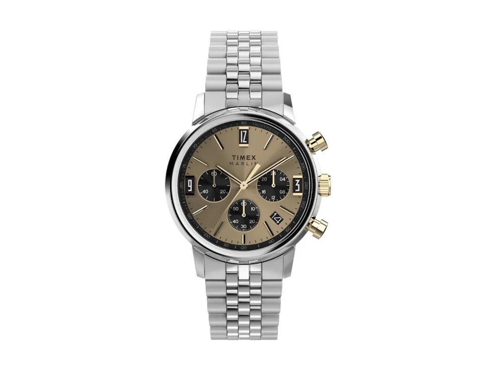 Timex Marlin Quartz Watch, Bronze, 40 mm, TW2W60100 - Image 2