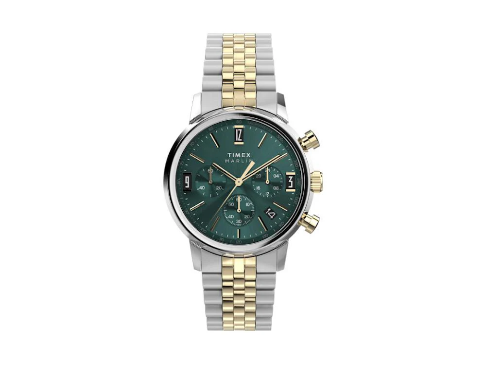 Timex Marlin Quartz Watch, Green, 40 mm, TW2W60000A - Image 2