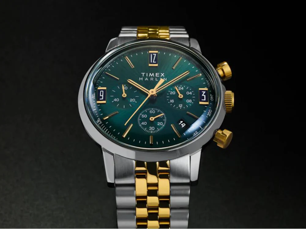 Timex Marlin Quartz Watch, Green, 40 mm, TW2W60000A - Image 6