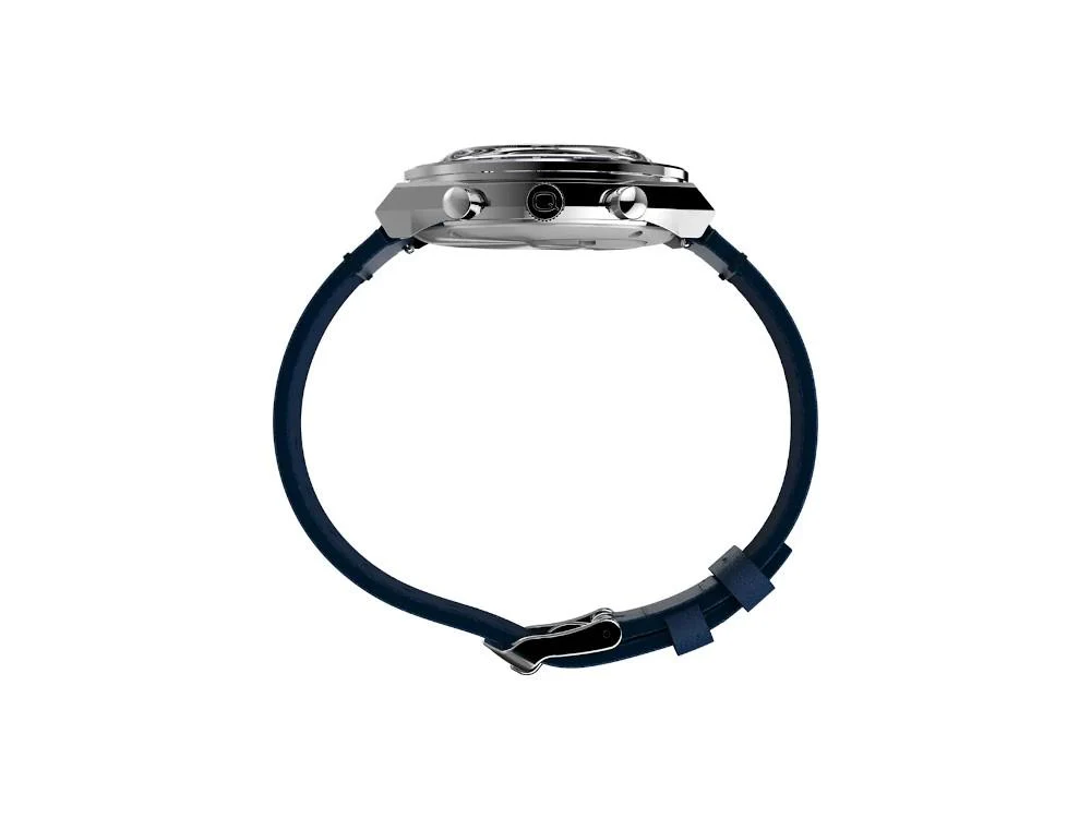 Timex Q Chrono Quartz Watch, Blue, 40 mm, Chronograph, TW2Y36100 - Image 3