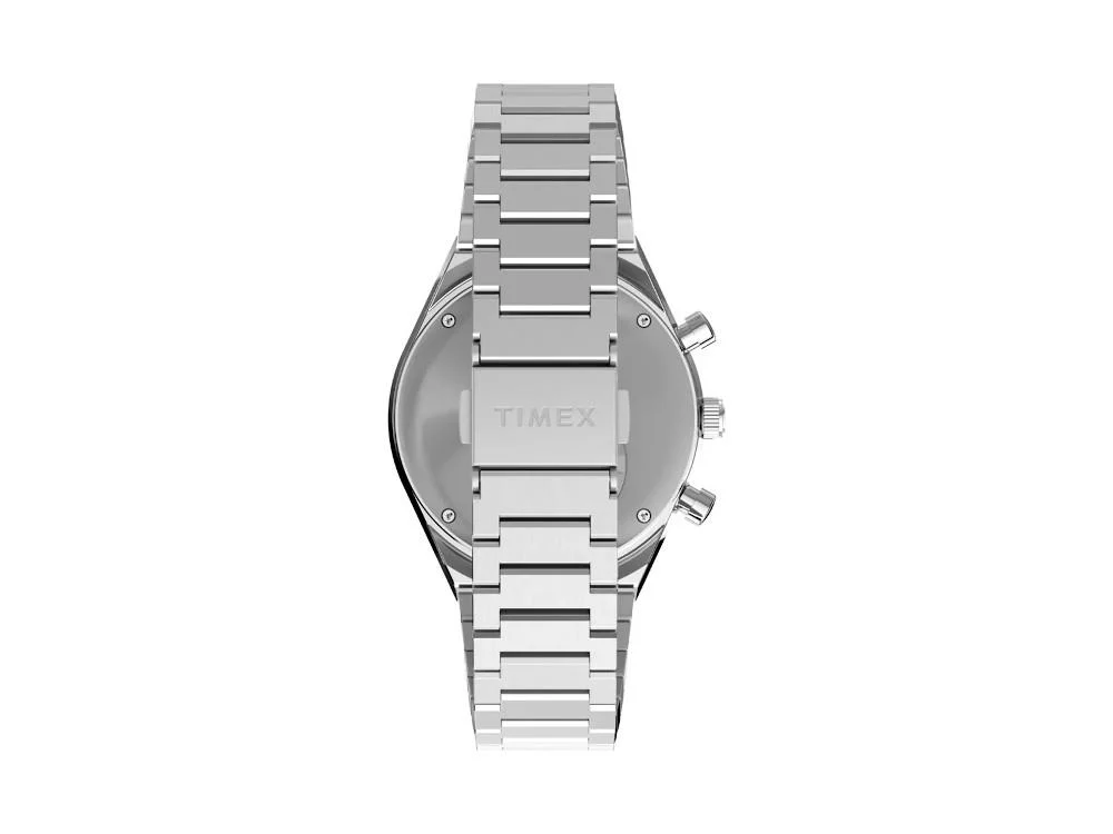 Timex Q Chrono Quartz Watch, White, 40 mm, Chronograph, TW2Y36200 - Image 3