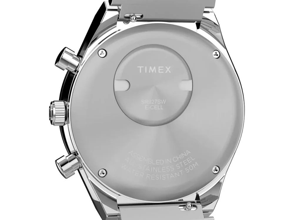 Timex Q Chrono Quartz Watch, White, 40 mm, Chronograph, TW2Y36200 - Image 4