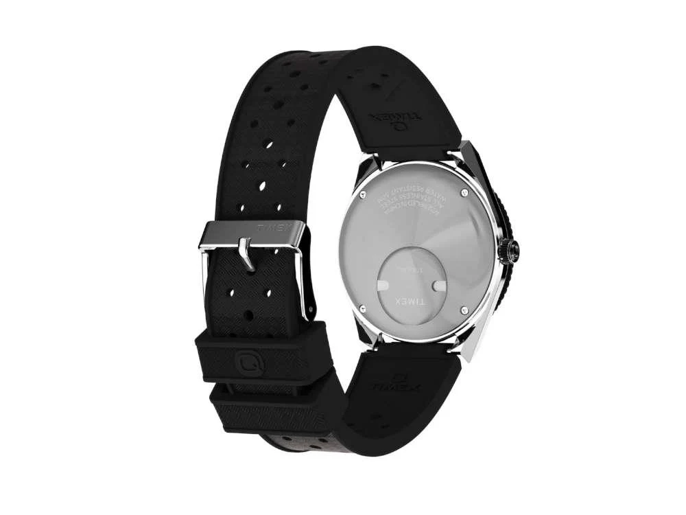 Timex Q Timex GMT Quartz Watch, Black, 38 mm, TW2W57500 - Image 4