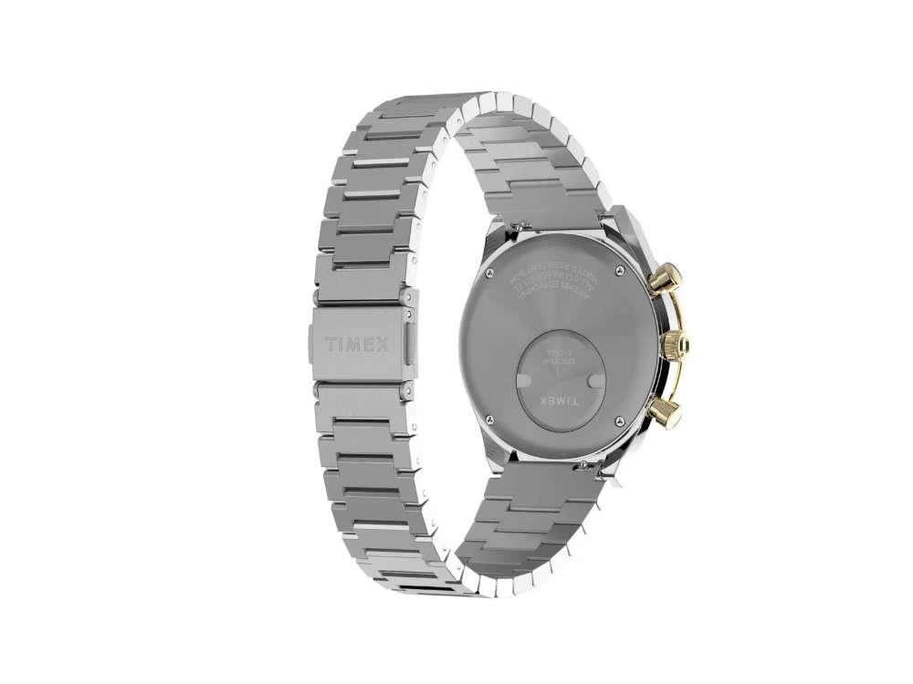 Timex Q Timex Quartz Watch, PVD Gold, Black, 40 mm, Chronograph, TW2W64200 - Image 5