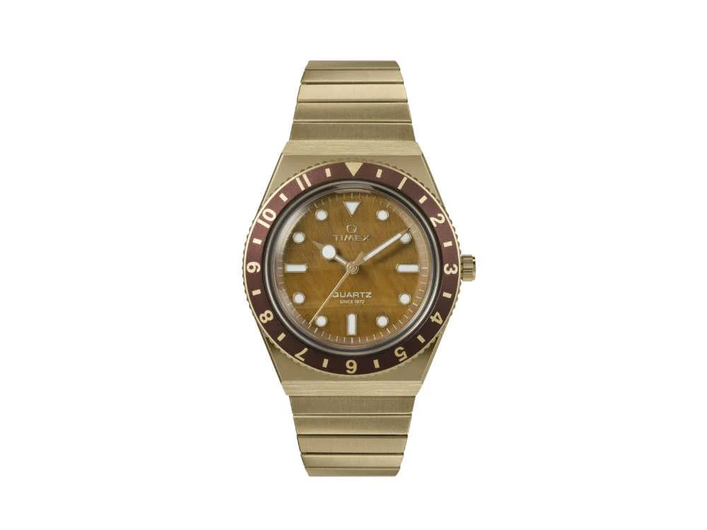 Timex Q Timex Women's Quartz Watch, Brown, 36 mm, TW2V92500