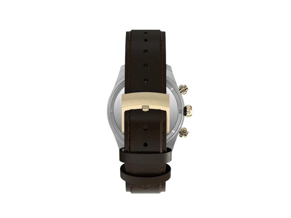 Timex The Waterbury Heritage Quartz Watch, Black, Chronograph, TW2Y24100 - Image 3