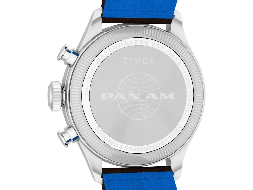 Timex The Waterbury Pan Am Quartz Watch, Silver, 41 mm, Chronograph, TW2Y38700 - Image 5