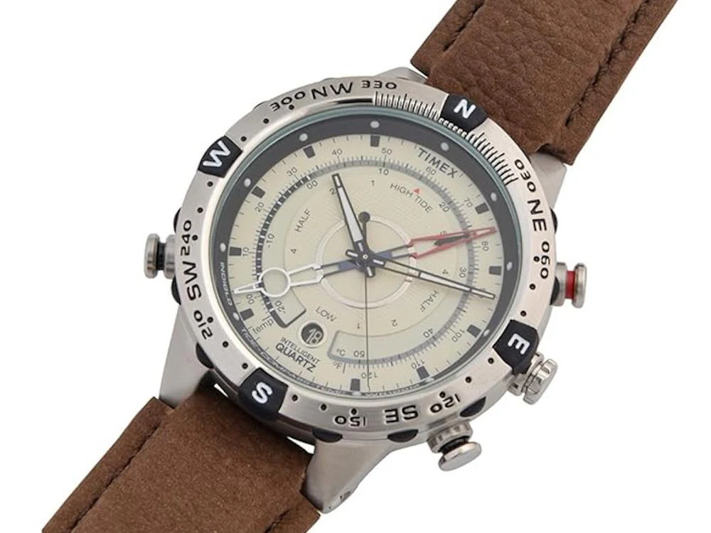 Timex Tide Quartz Watch, Beige, 45 mm, T2N721 - Image 3