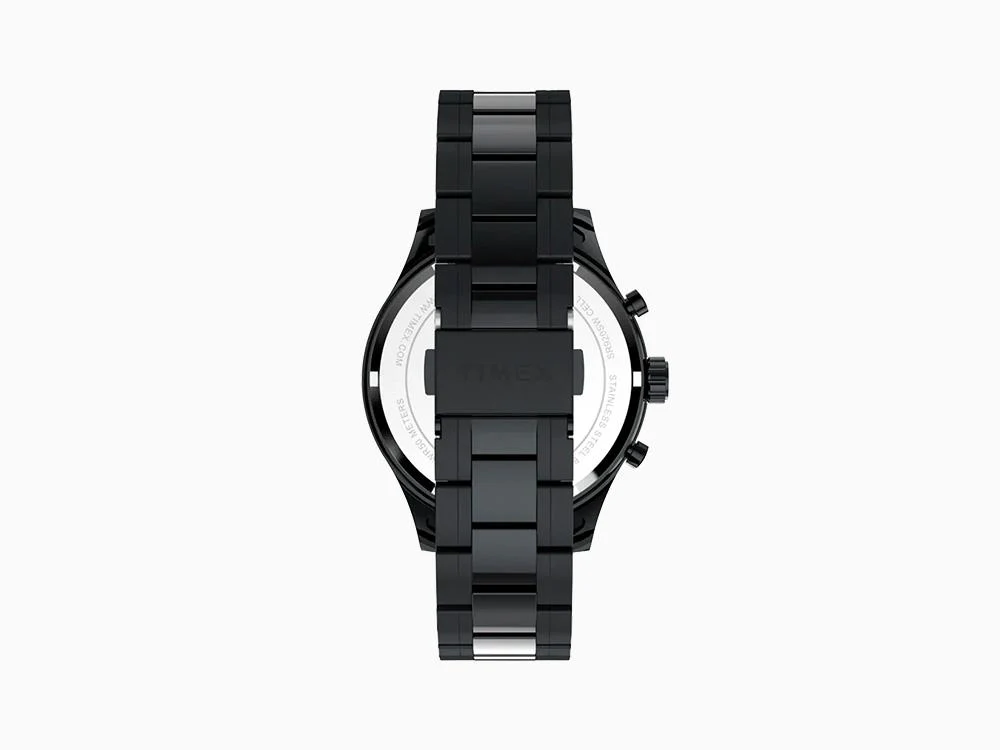 Timex Trend Dress Chronograph Quartz Watch, Black, 43mm, TW2Y01600 - Image 4