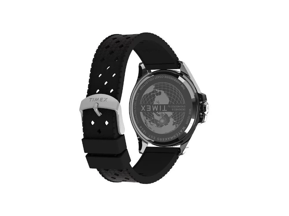 Timex Trend Harborside Coast Quartz Watch, Black, 44 mm, TW2Y09200 - Image 6
