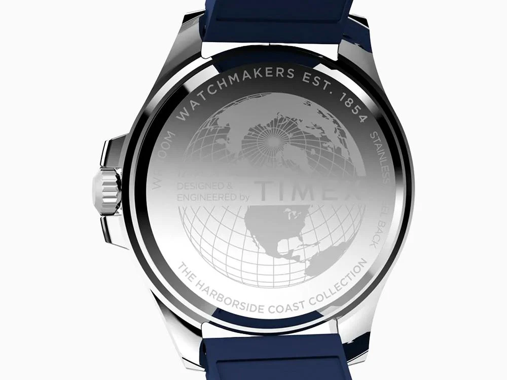 Timex Trend Harborside Coast Quartz Watch, Blue, 44 mm, TW2Y05000 - Image 5