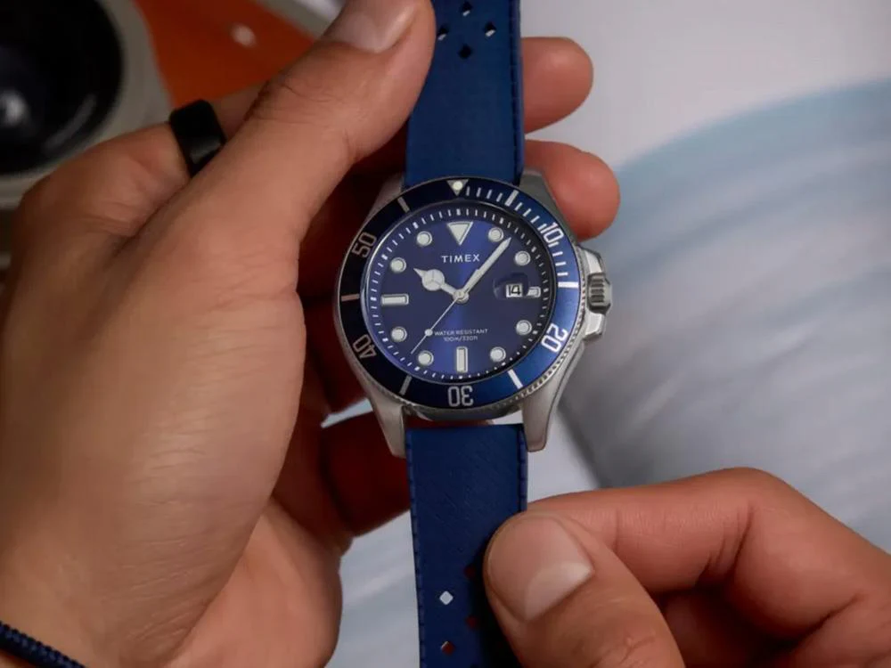 Timex Trend Harborside Coast Quartz Watch, Blue, 44 mm, TW2Y05000 - Image 8