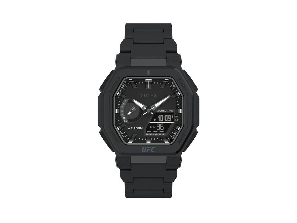 Timex UFC Colossus Quartz Watch, PVD, Black, 45 mm, TW2V84800 - Image 2