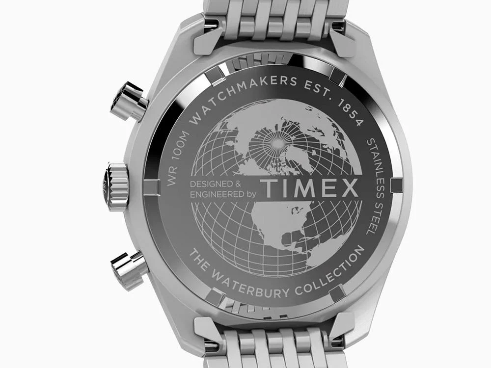 Timex Waterbury Traditional Quartz Watch, Blue, 41 mm, Chronograph, TW2Y18500 - Image 5