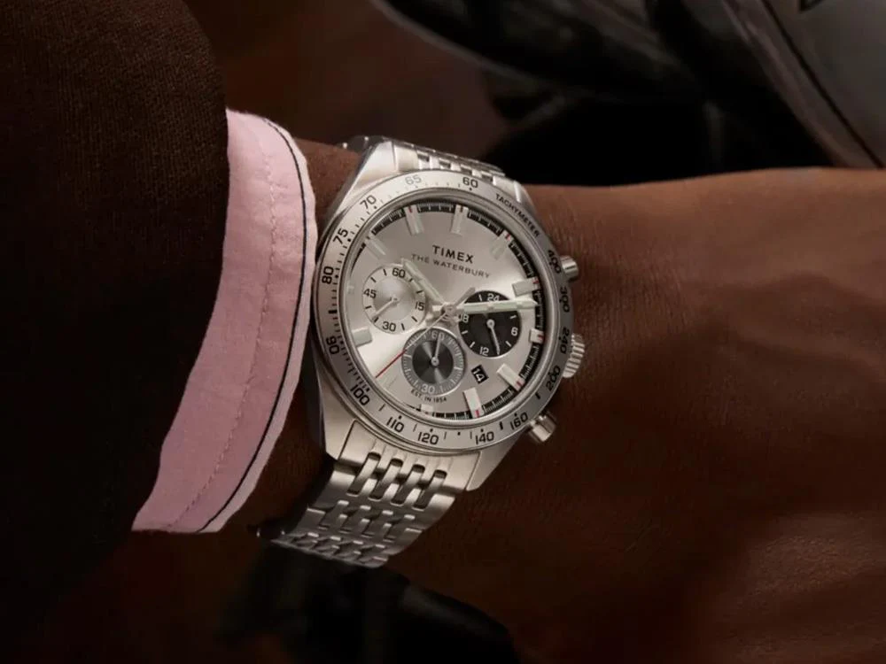Timex Waterbury Traditional Quartz Watch, Silver, 41 mm, Chronograph, TW2Y18700 - Image 8